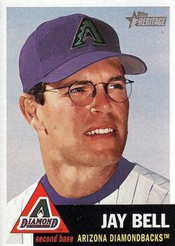 #176 Jay Bell - Arizona Diamondbacks - 2002 Topps Heritage Baseball