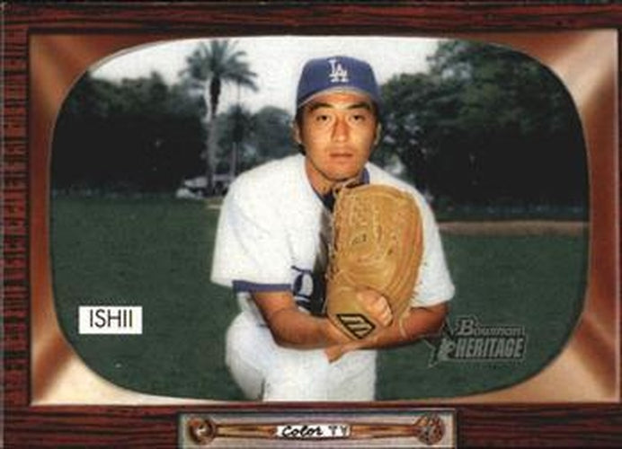 #176 Kazuhisa Ishii - Los Angeles Dodgers - 2004 Bowman Heritage Baseball