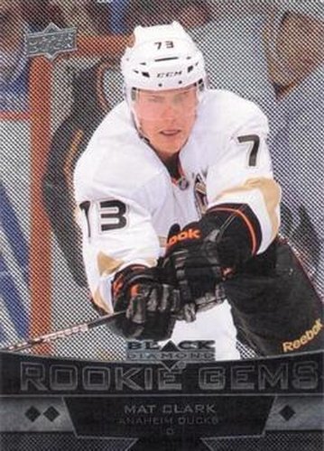 #176 Mat Clark - Anaheim Ducks - 2012-13 Upper Deck Black Diamond Hockey