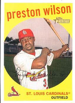 #176 Preston Wilson - St. Louis Cardinals - 2008 Topps Heritage Baseball