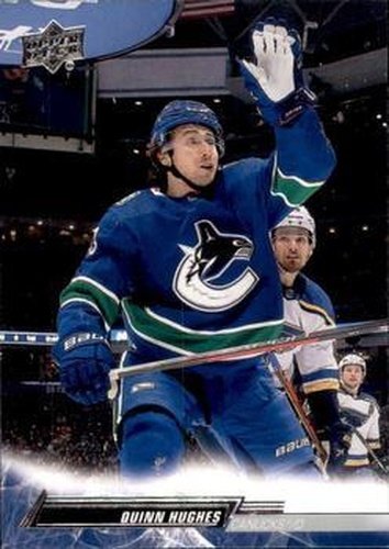 #176 Quinn Hughes - Vancouver Canucks - 2022-23 Upper Deck Hockey