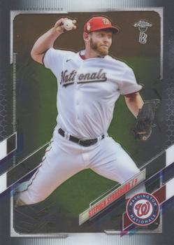 #176 Stephen Strasburg - Washington Nationals - 2021 Topps Chrome Ben Baller Edition Baseball