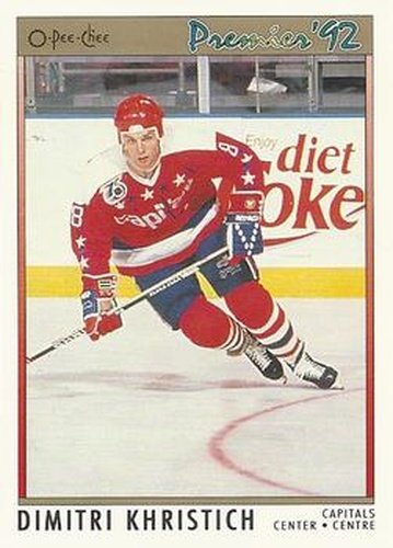 #176 Dmitri Khristich - Washington Capitals - 1991-92 O-Pee-Chee Premier Hockey