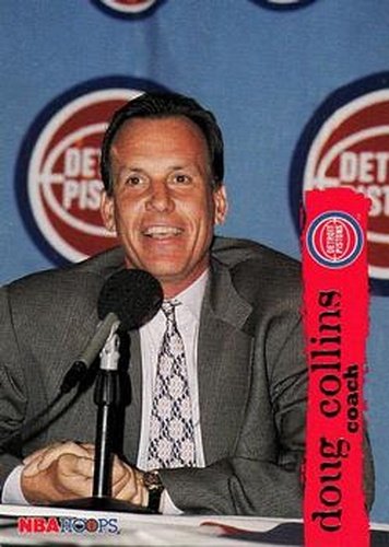#177 Doug Collins - Detroit Pistons - 1995-96 Hoops Basketball
