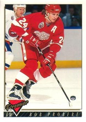 #177 Bob Probert - Detroit Red Wings - 1993-94 O-Pee-Chee Premier Hockey