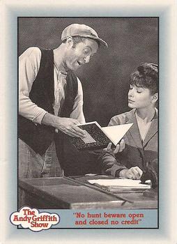 #177 "No hunt beware open and closed no credit" - 1990-91 Pacific The Andy Griffith Show