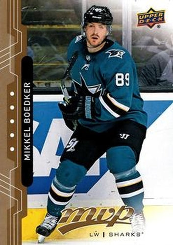 #177 Mikkel Boedker - San Jose Sharks - 2018-19 Upper Deck MVP Hockey