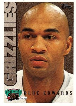#177 Blue Edwards - Vancouver Grizzlies - 1995-96 Topps Basketball