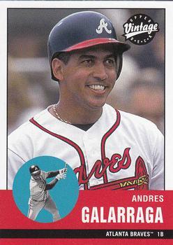 #177 Andres Galarraga - Atlanta Braves - 2001 Upper Deck Vintage Baseball