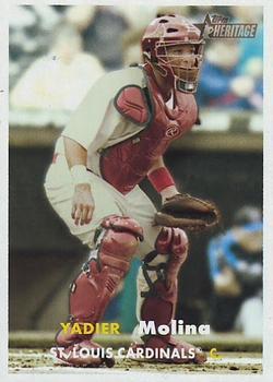 #177 Yadier Molina - St. Louis Cardinals - 2006 Topps Heritage Baseball