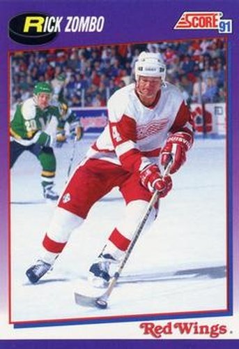 #177 Rick Zombo - Detroit Red Wings - 1991-92 Score American Hockey
