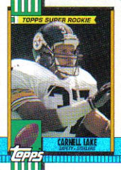 #177 Carnell Lake - Pittsburgh Steelers - 1990 Topps Football