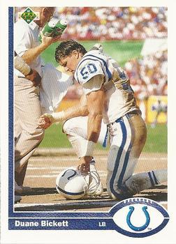 #177 Duane Bickett - Indianapolis Colts - 1991 Upper Deck Football