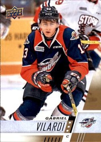 #178 Gabe Vilardi - Windsor Spitfires - 2017-18 Upper Deck CHL Hockey