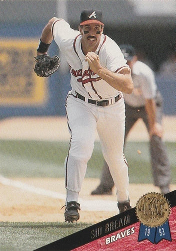 #178 Sid Bream - Atlanta Braves - 1993 Leaf Baseball