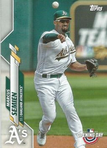 #178 Marcus Semien - Oakland Athletics - 2020 Topps Opening Day Baseball