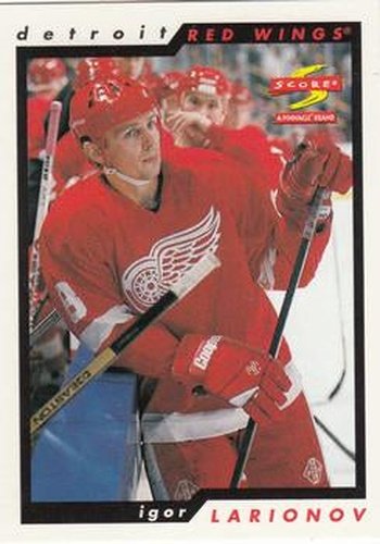 #178 Igor Larionov - Detroit Red Wings - 1996-97 Score Hockey
