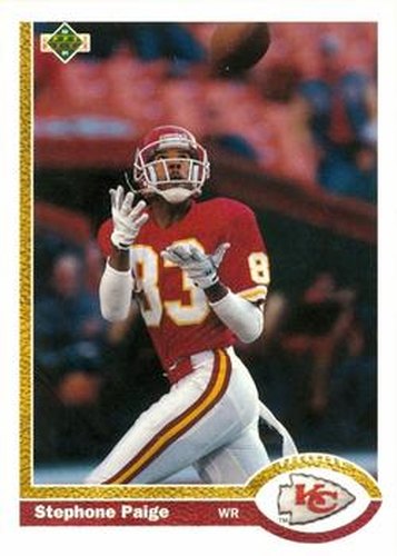 #178 Stephone Paige - Kansas City Chiefs - 1991 Upper Deck Football