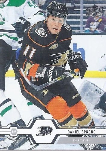 #178 Daniel Sprong - Anaheim Ducks - 2019-20 Upper Deck Hockey