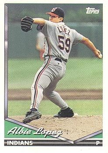 #178 Albie Lopez - Cleveland Indians - 1994 Topps Baseball