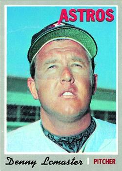 #178 Denny Lemaster - Houston Astros - 1970 Topps Baseball