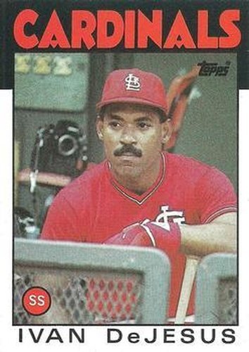 #178 Ivan DeJesus - St. Louis Cardinals - 1986 Topps Baseball