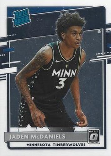 #178 Jaden McDaniels - Minnesota Timberwolves - 2020-21 Donruss Optic Basketball