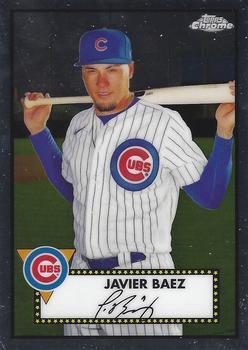#178 Javier Baez - Chicago Cubs - 2021 Topps Chrome Platinum Anniversary Baseball