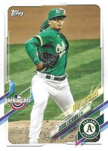 #178 Jesus Luzardo - Oakland Athletics - 2021 Topps Opening Day Baseball