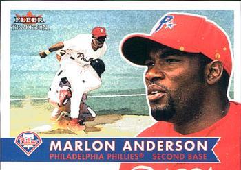 #178 Marlon Anderson - Philadelphia Phillies - 2001 Fleer Tradition Baseball