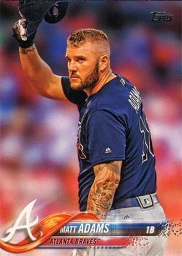 #178 Matt Adams - Atlanta Braves - 2018 Topps Baseball