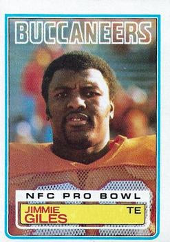 #178 Jimmie Giles - Tampa Bay Buccaneers - 1983 Topps Football