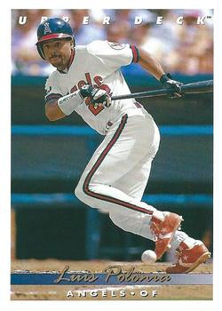 #178 Luis Polonia - California Angels - 1993 Upper Deck Baseball