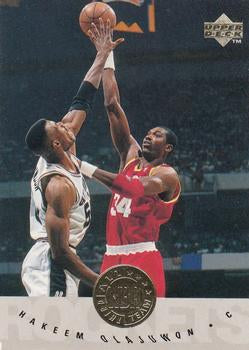 #178 Hakeem Olajuwon - Houston Rockets - 1995-96 Upper Deck Basketball