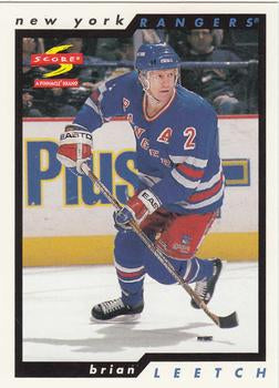#179 Brian Leetch - New York Rangers - 1996-97 Score Hockey