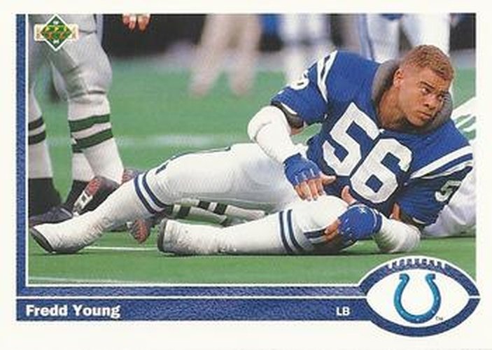 #179 Fredd Young - Indianapolis Colts - 1991 Upper Deck Football