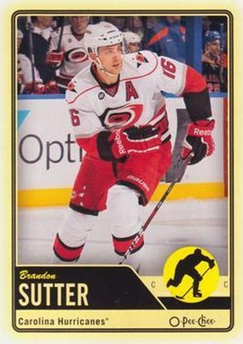 #179 Brandon Sutter - Carolina Hurricanes - 2012-13 O-Pee-Chee Hockey