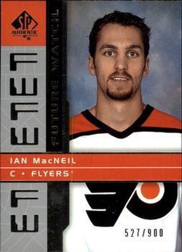 #179 Ian MacNeil - Philadelphia Flyers - 2002-03 SP Authentic Hockey