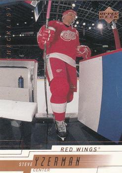 #179 Steve Yzerman - Detroit Red Wings - 2000-01 Upper Deck Hockey