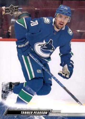 #179 Tanner Pearson - Vancouver Canucks - 2022-23 Upper Deck Hockey