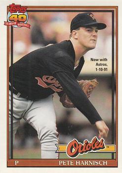 #179 Pete Harnisch - Houston Astros - 1991 O-Pee-Chee Baseball