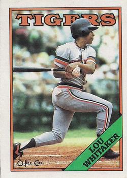 #179 Lou Whitaker - Detroit Tigers - 1988 O-Pee-Chee Baseball