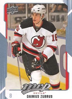 #179 Dainius Zubrus - New Jersey Devils - 2008-09 Upper Deck MVP Hockey