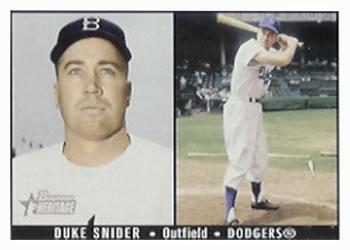 #179b Duke Snider - Brooklyn Dodgers - 2003 Bowman Heritage Baseball