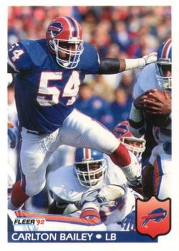 #17 Carlton Bailey - Buffalo Bills - 1992 Fleer Football