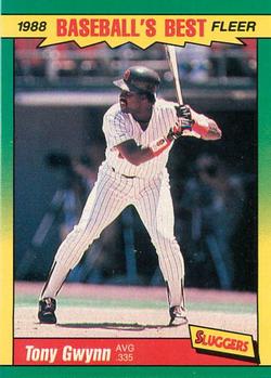 #17 Tony Gwynn - San Diego Padres - 1988 Fleer Baseball's Best Sluggers vs Pitchers