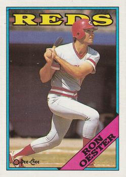 #17 Ron Oester - Cincinnati Reds - 1988 O-Pee-Chee Baseball