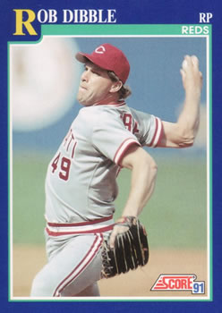 #17 Rob Dibble - Cincinnati Reds - 1991 Score Baseball