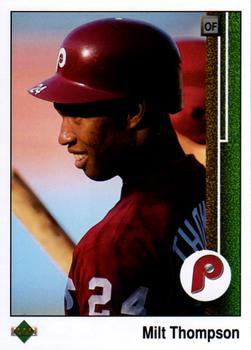 #317 Milt Thompson - Philadelphia Phillies - 1989 Upper Deck Baseball