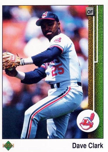 #517 Dave Clark - Cleveland Indians - 1989 Upper Deck Baseball